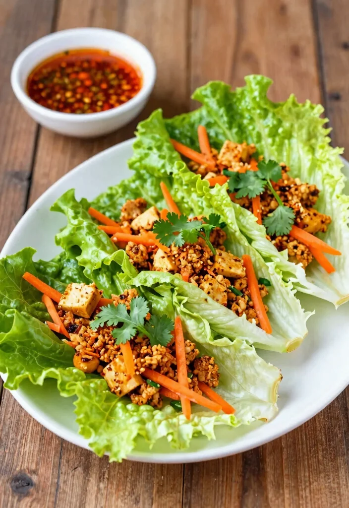 12 Tempeh Dinner Recipes for Hearty Plant Based Meals 89 12 Tempeh Dinner Recipes for Hearty Plant Based Meals - 9. Spicy Tempeh Lettuce Wraps 1