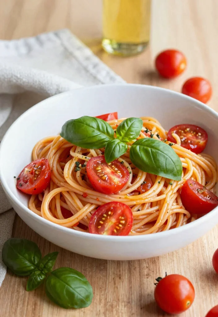 12 Vegan Angel Hair Pasta Recipes for Light Comfort Dinners 23 12 Vegan Angel Hair Pasta Recipes for Light Comfort Dinners - 3. Tomato Basil Angel Hair Pasta 1