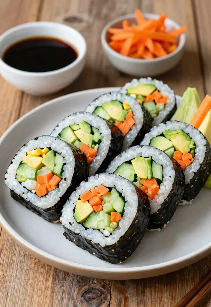 12 Vegan Korean Noodle Recipes with Bold Umami Flavor 100 12 Vegan Korean Noodle Recipes with Bold Umami Flavor - 10. Vegan Kimbap (Korean Sushi Rolls) 1