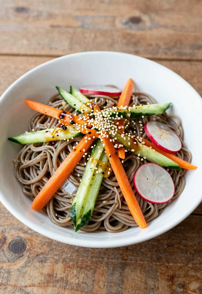 12 Vegan Korean Noodle Recipes with Bold Umami Flavor 34 12 Vegan Korean Noodle Recipes with Bold Umami Flavor - 4. Vegan Cold Noodle Salad 1