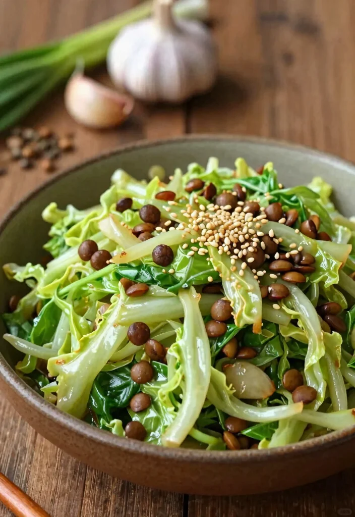 12 Vegan Napa Cabbage Recipes for Crisp Savory Dishes 111 12 Vegan Napa Cabbage Recipes for Crisp Savory Dishes - 11. Napa Cabbage and Lentil Stir-Fry 1