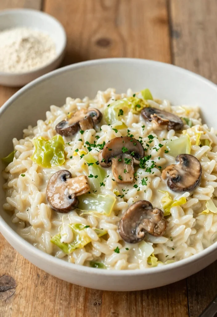 12 Vegan Napa Cabbage Recipes for Crisp Savory Dishes 78 12 Vegan Napa Cabbage Recipes for Crisp Savory Dishes - 8. Napa Cabbage and Mushroom Risotto 1