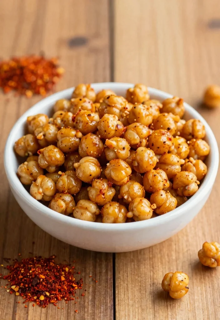 12 Vegan Protein Snack Recipes for Easy Fuel 89 12 Vegan Protein Snack Recipes for Easy Fuel - 9. Spicy Roasted Chickpeas 1