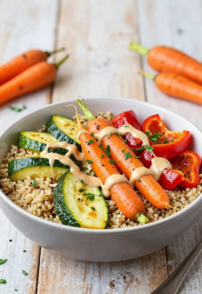 12 Veggie Heavy Dinner Recipes for Plant Forward Plates 1 12 Veggie Heavy Dinner Recipes for Plant Forward Plates - 1. Roasted Vegetable Quinoa Bowl 1