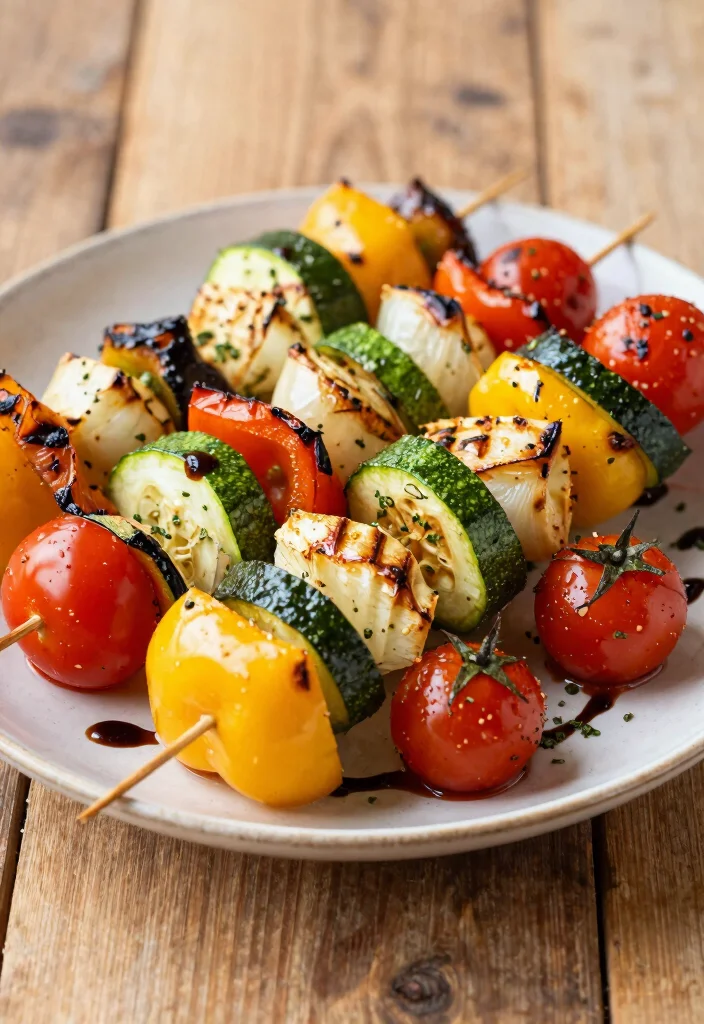 12 Veggie Heavy Dinner Recipes for Plant Forward Plates 122 12 Veggie Heavy Dinner Recipes for Plant Forward Plates - 12. Grilled Vegetable Skewers 1