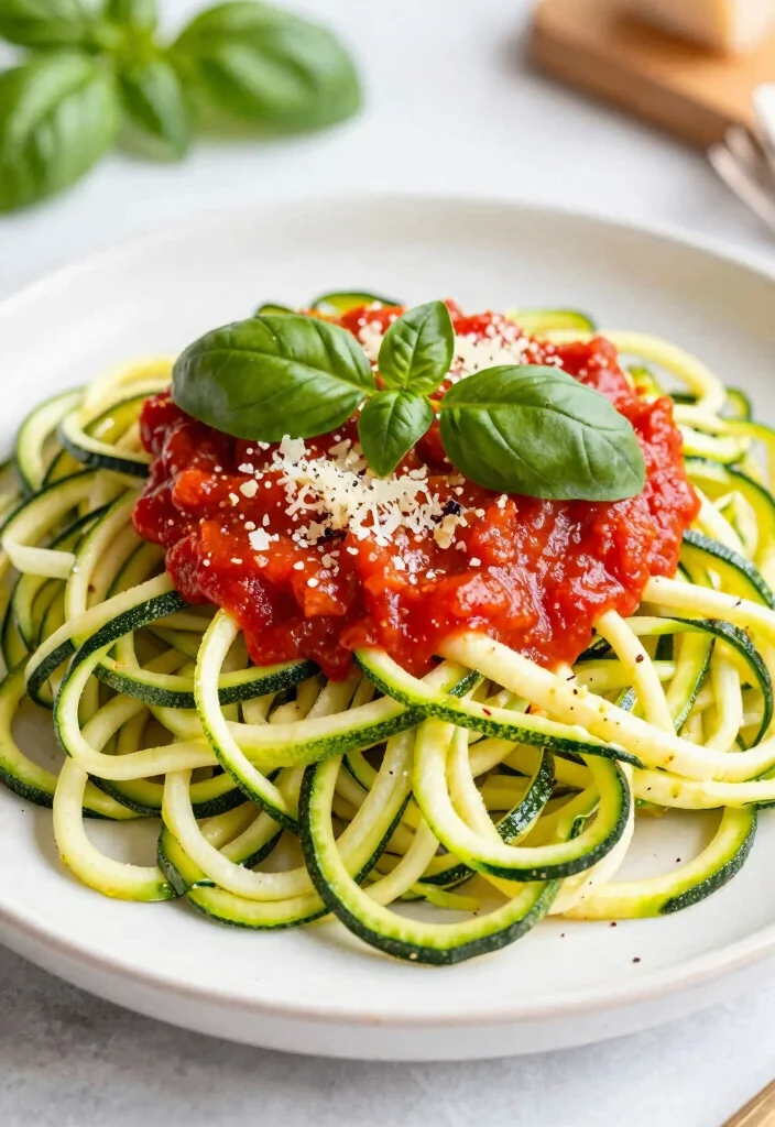 12 Veggie Heavy Dinner Recipes for Plant Forward Plates 89 12 Veggie Heavy Dinner Recipes for Plant Forward Plates - 9. Zucchini Noodles with Marinara Sauce 1
